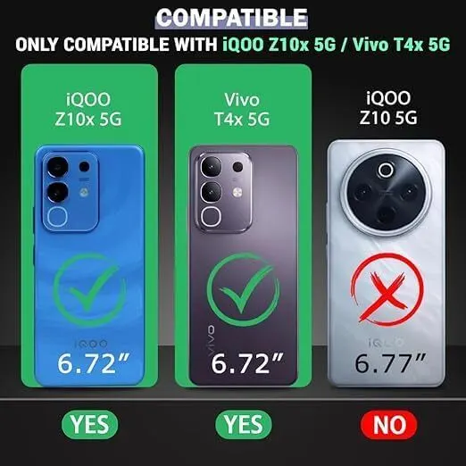 Xolia Back Cover for vivo T4x 5G (Pink, Shock Proof, Polycarbonate, Pack of: 1) — image 2 of 5