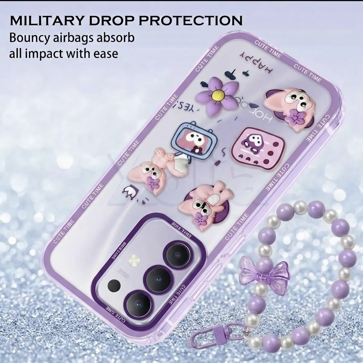 Xolia Back Cover for vivo T4x 5G (Purple, Shock Proof, Polycarbonate, Pack of: 1) — image 4 of 5