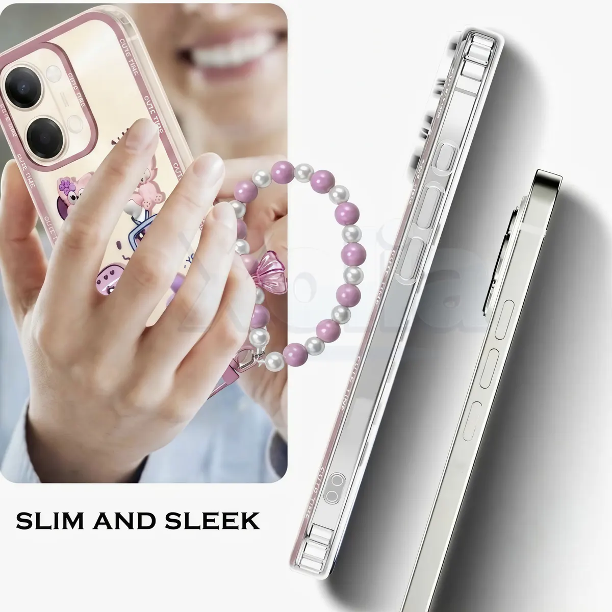 Xolia Back Cover for Vivo Y21 (Pink, Shock Proof, Polycarbonate, Pack of: 1) — image 4 of 5