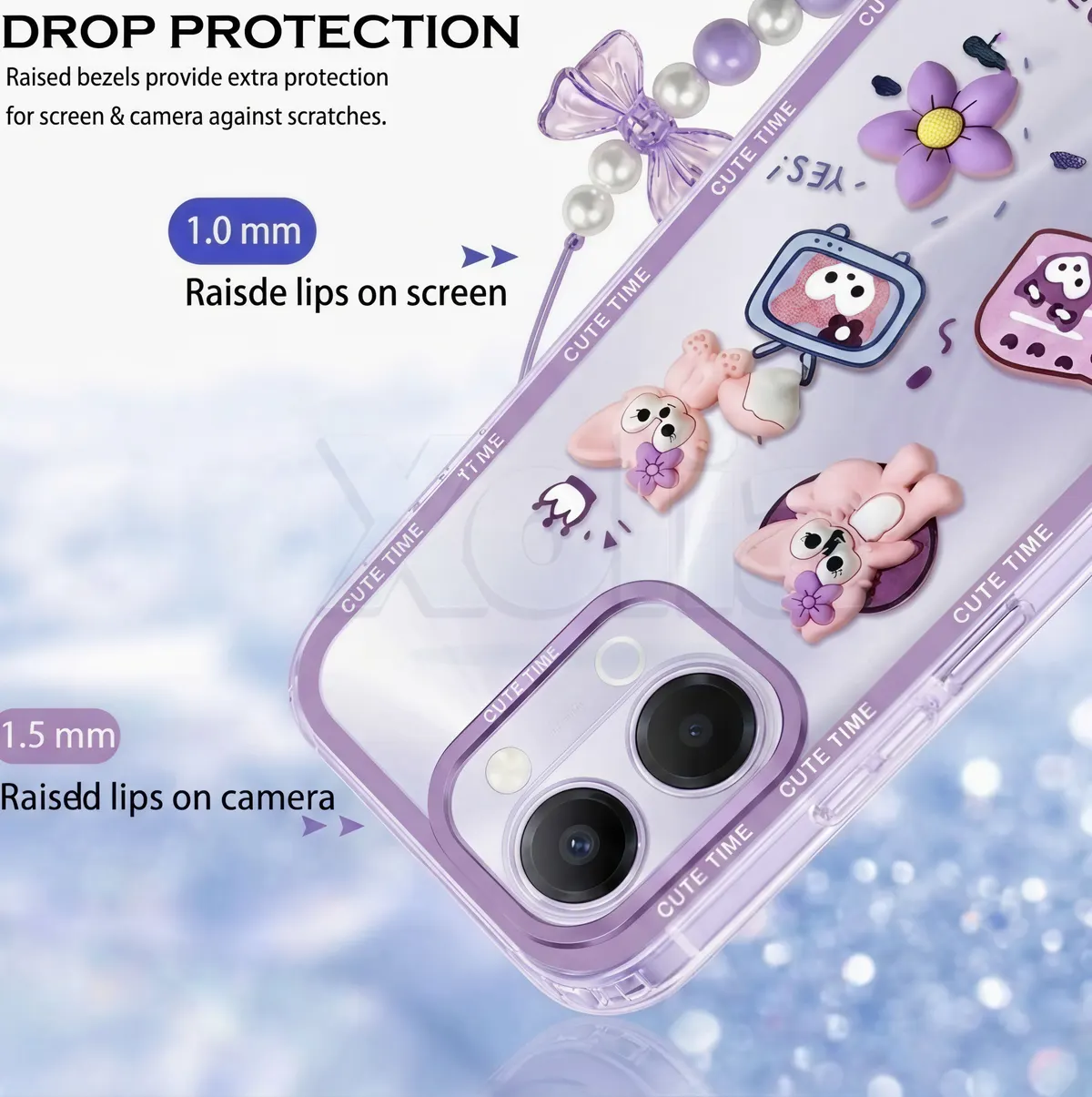 Xolia Back Cover for Vivo Y21 (Purple, Shock Proof, Polycarbonate, Pack of: 1) — image 3 of 5