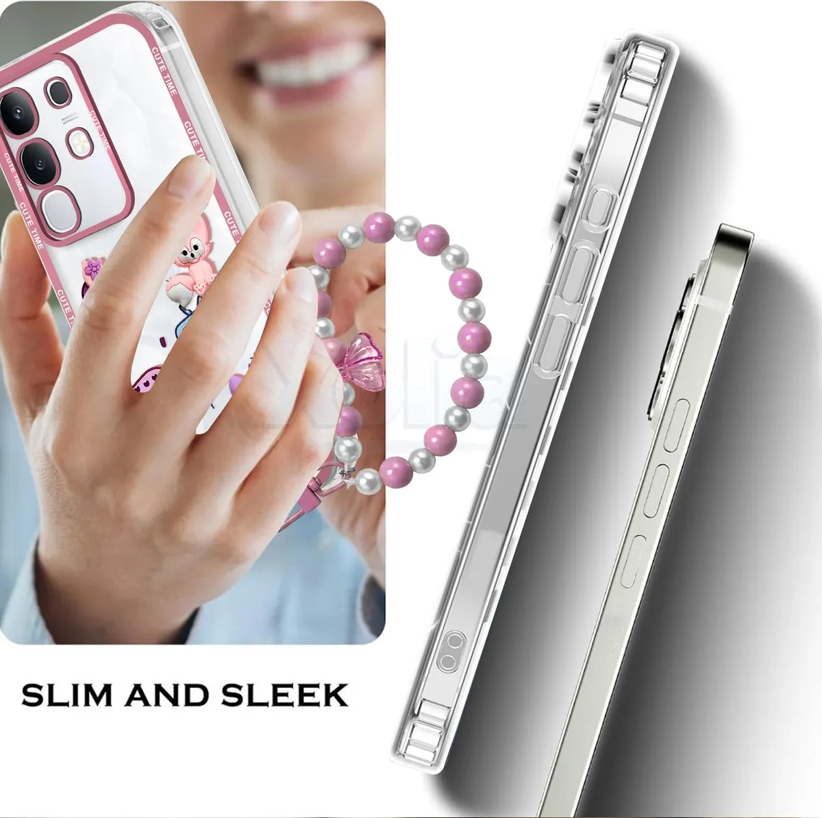 Xolia Back Cover for vivo Y29 4G (Pink, Shock Proof, Polycarbonate, Pack of: 1) — image 4 of 4