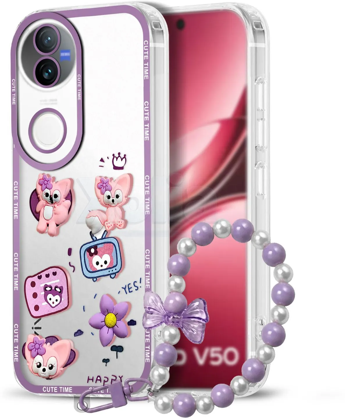 Xolia Back Cover for iQOO Z10R 5G (Purple, Shock Proof, Polycarbonate, Pack of: 1)
