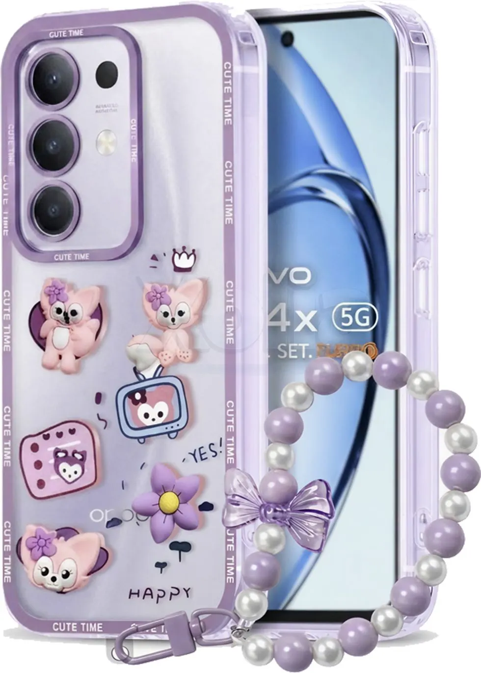 Xolia Back Cover for iQOO Z10x 5G (Purple, Shock Proof, Polycarbonate, Pack of: 1)