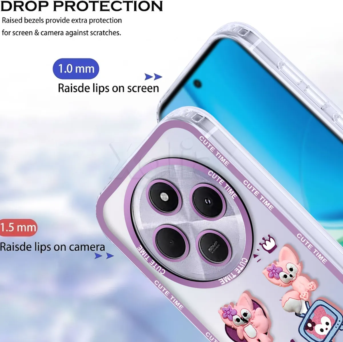 Xolia Back Cover for Redmi 14C 5G (Purple, Shock Proof, Polycarbonate, Pack of: 1) — image 2 of 4