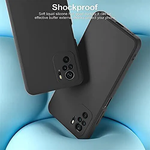 Micvir Back Cover for Mi Redmi Note 10S (Black, Grip Case, Silicon, Pack of: 1) — image 4 of 5
