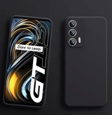 Micvir Back Cover for Realme GT 5G (Black, Grip Case, Silicon, Pack of: 1) — image 3 of 4
