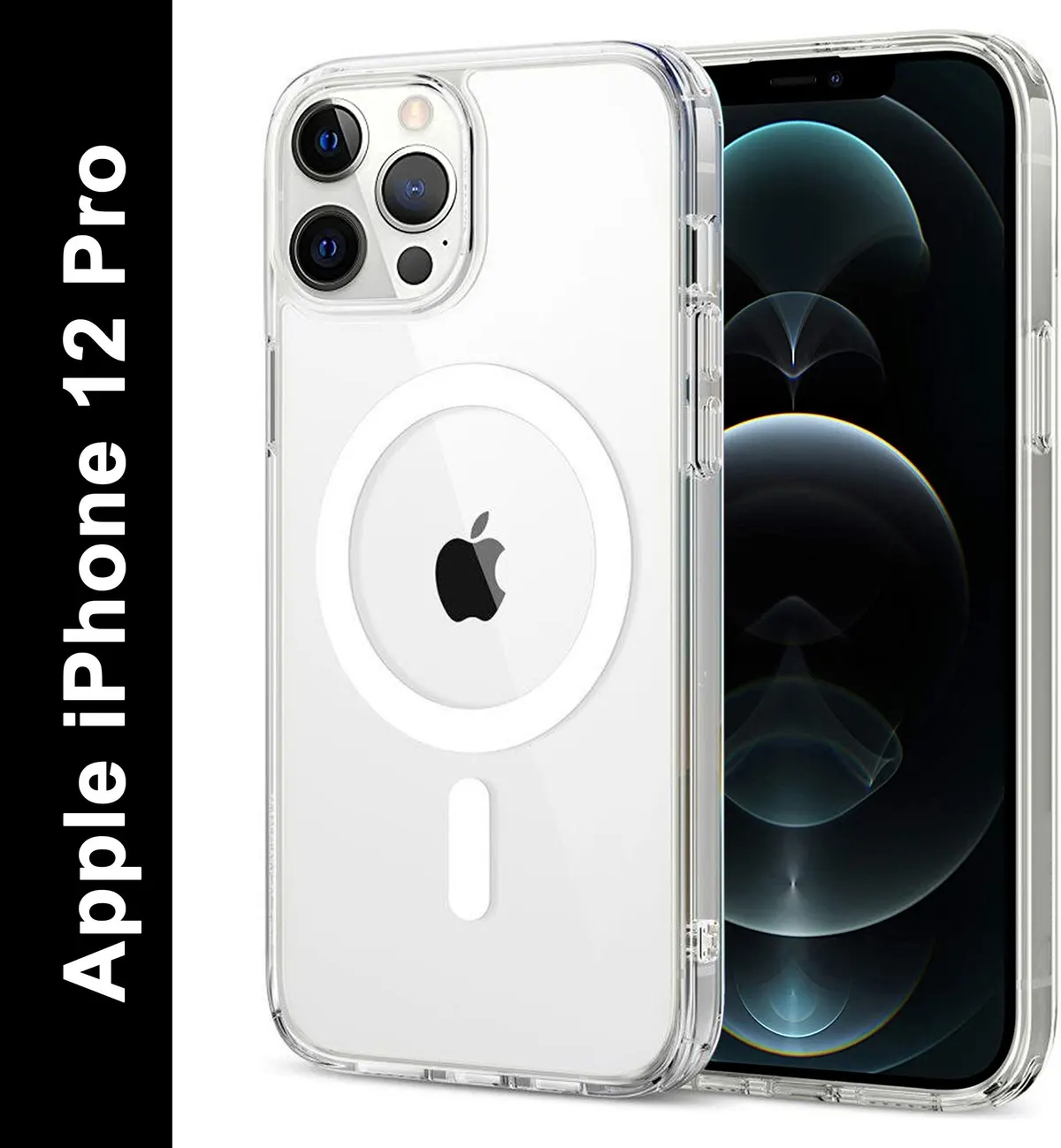 Micvir Back Cover for Apple iPhone 12 Pro (Transparent, Magsafe, Pack of: 1)