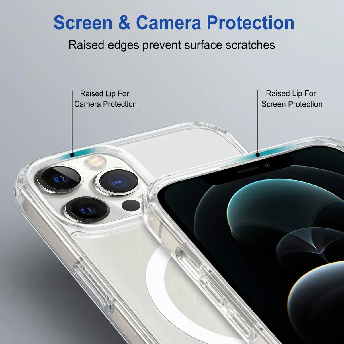 Micvir Back Cover for Apple iPhone 12 Pro (Transparent, Magsafe, Pack of: 1) — image 3 of 5