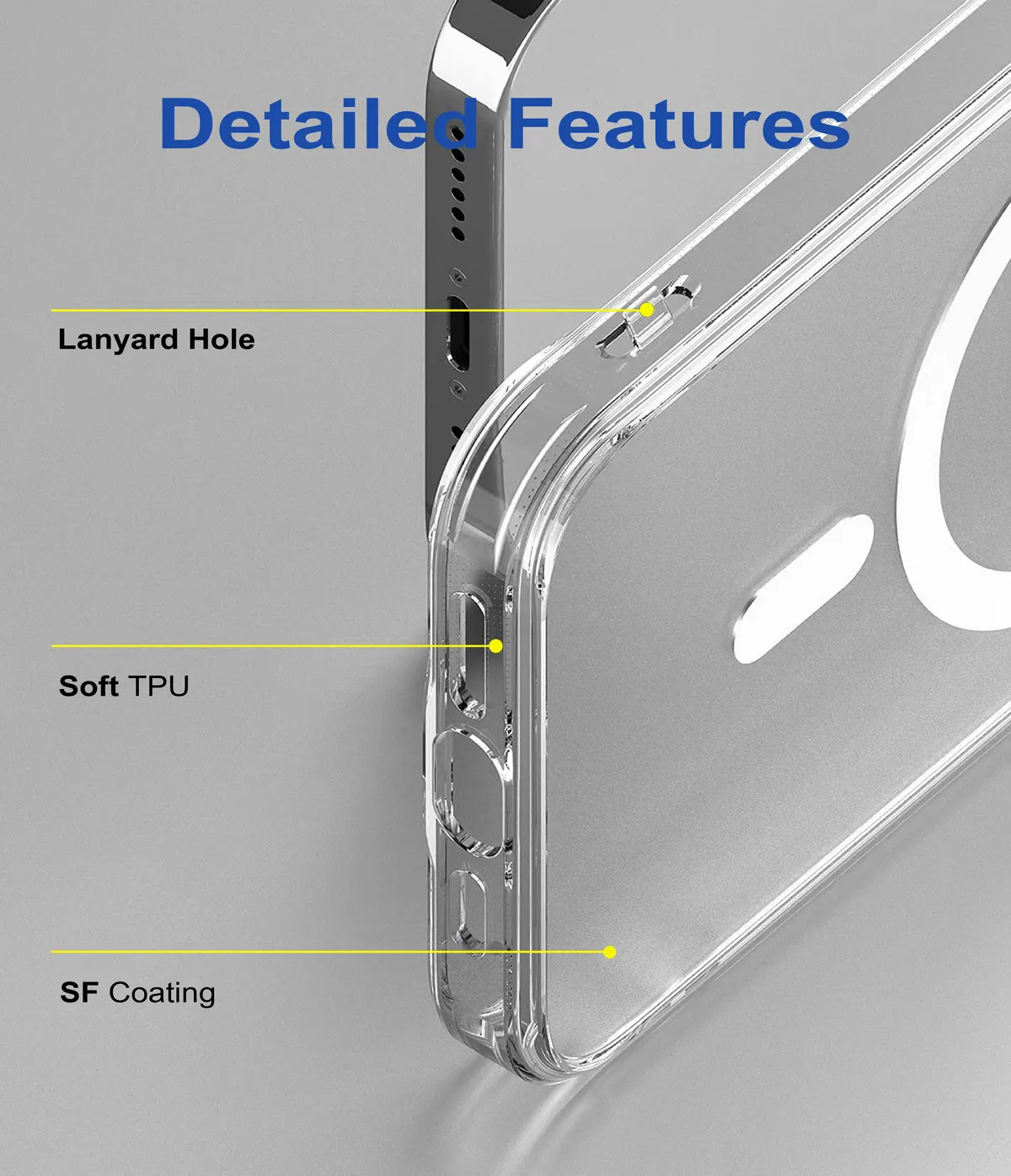 Micvir Back Cover for Apple iPhone 12 Pro (Transparent, Magsafe, Pack of: 1) — image 4 of 5