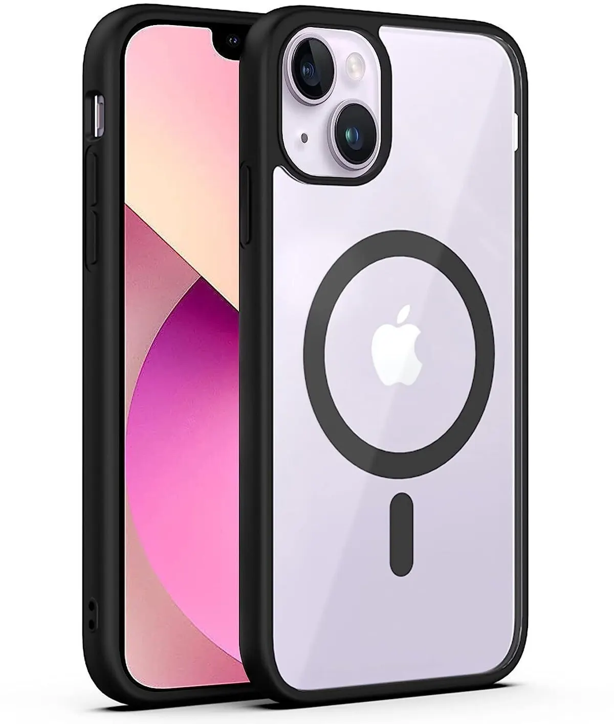 Micvir Back Cover for Apple iPhone 13 (Black, Magsafe, Pack of: 1)