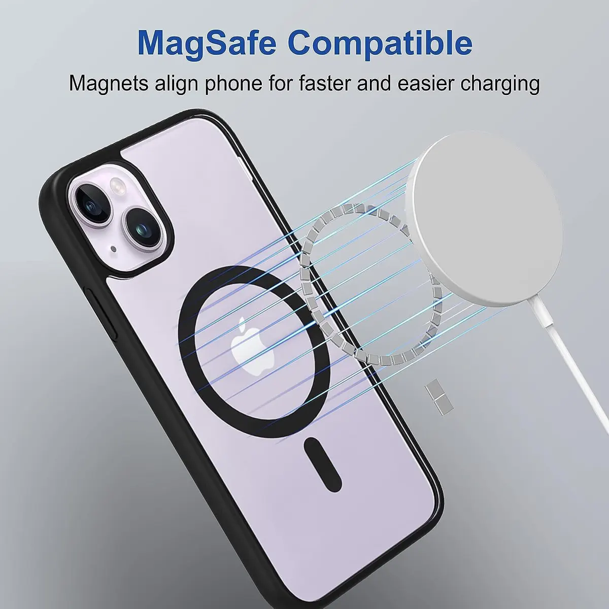 Micvir Back Cover for Apple iPhone 13 (Black, Magsafe, Pack of: 1) — image 4 of 5