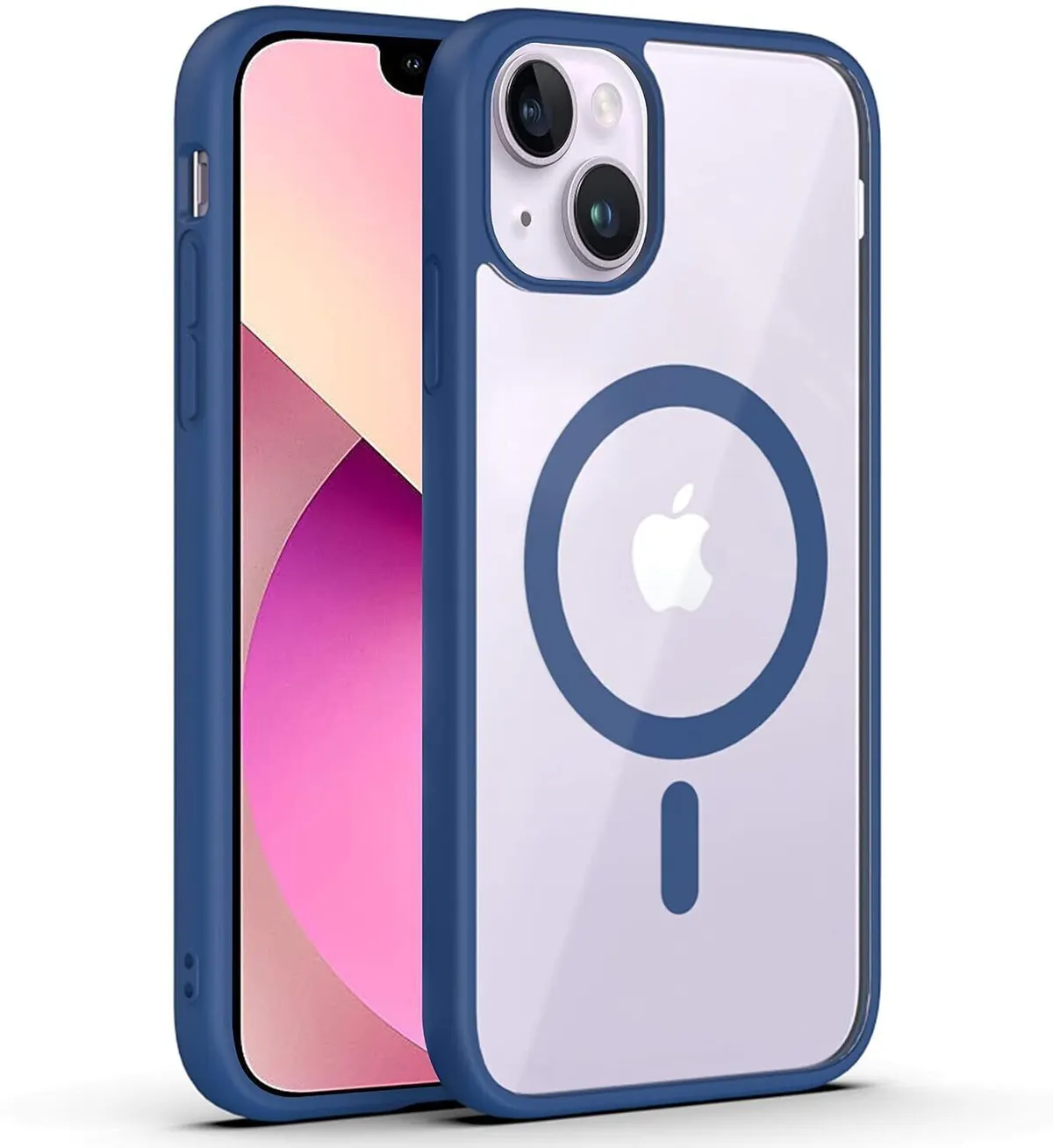 Micvir Back Cover for Apple iPhone 13 (Blue, Magsafe, Pack of: 1)