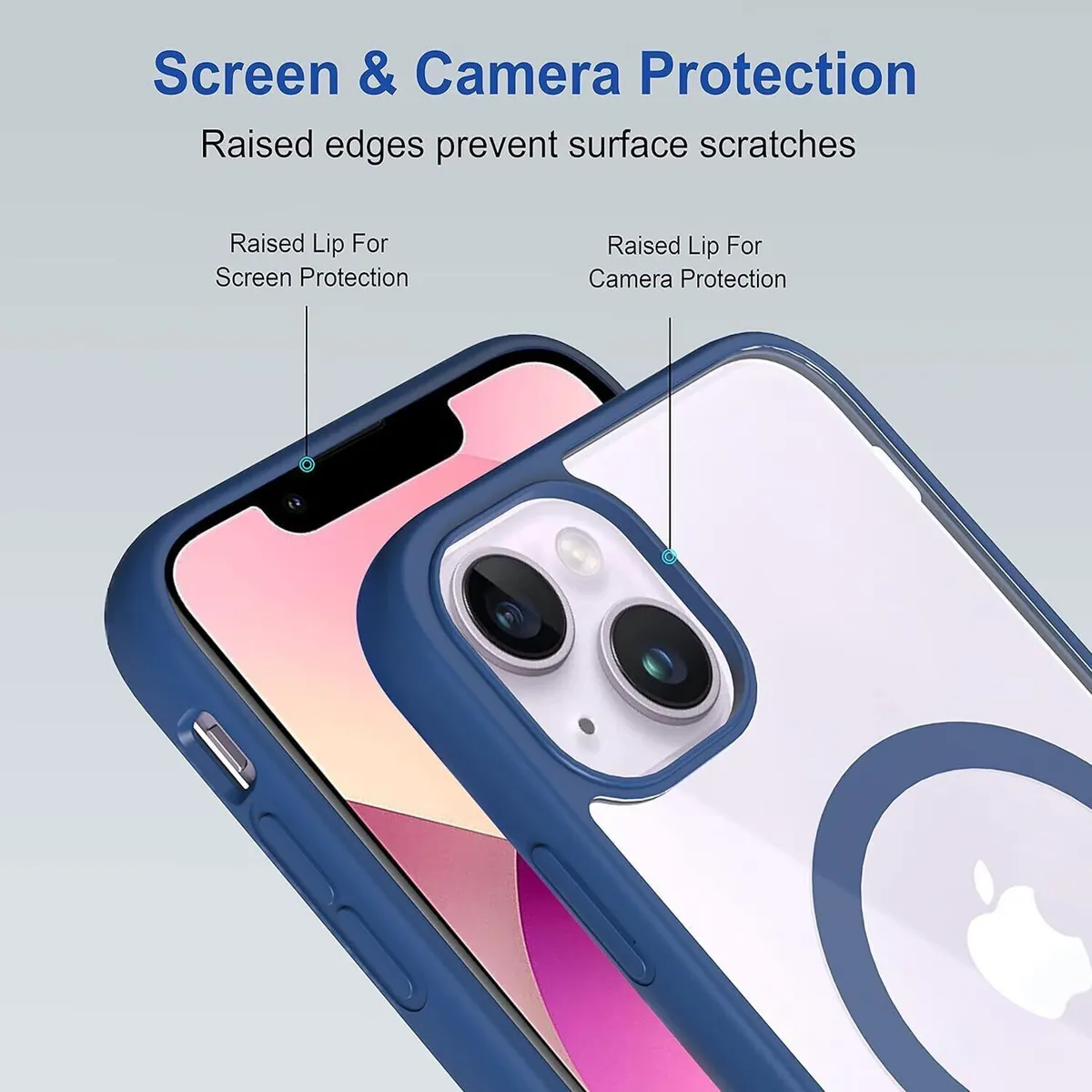 Micvir Back Cover for Apple iPhone 13 (Blue, Magsafe, Pack of: 1) — image 3 of 5