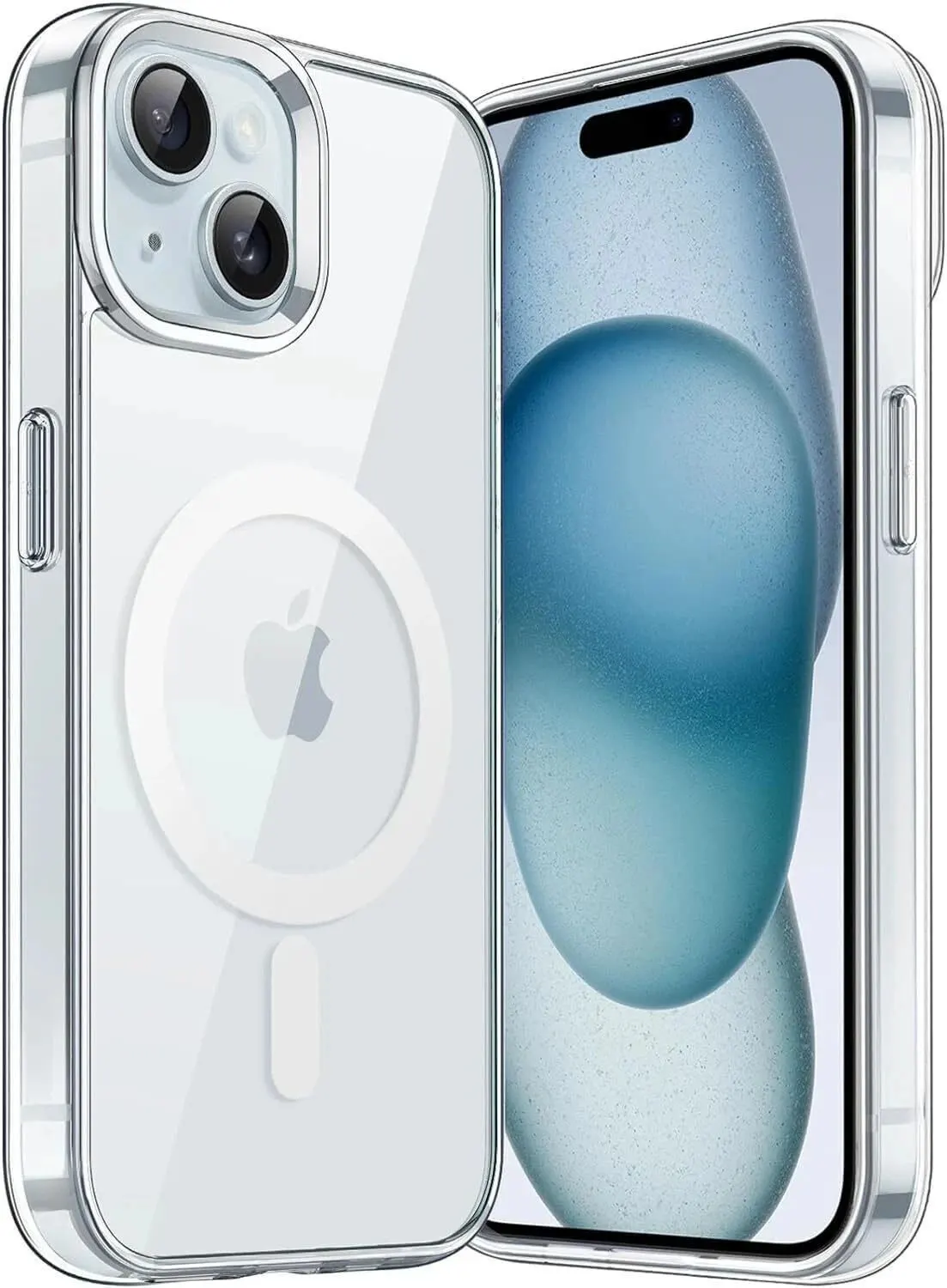 Micvir Back Cover for Apple iPhone 15 (Transparent, Magsafe, Pack of: 1)