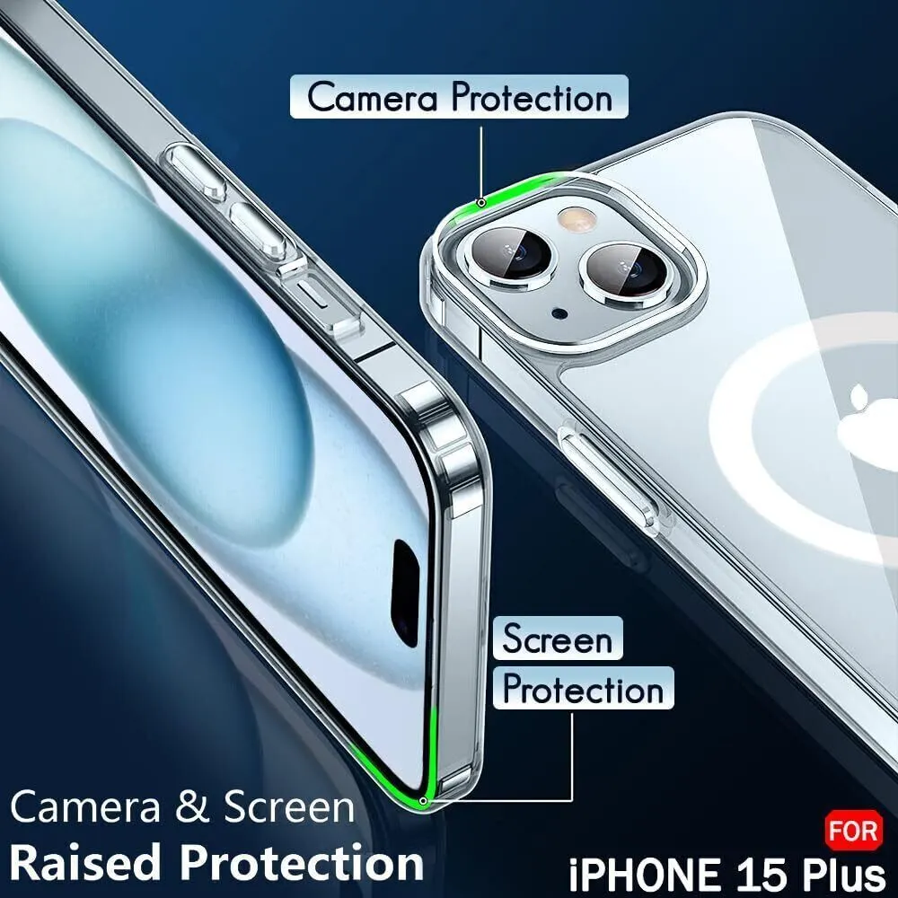 Micvir Back Cover for Apple iPhone 15 Plus (Transparent, Magsafe, Pack of: 1) — image 2 of 5