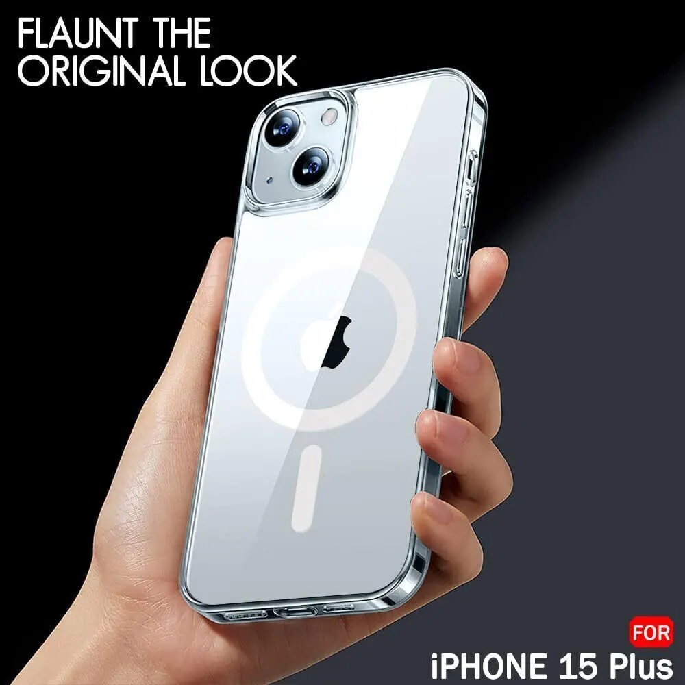 Micvir Back Cover for Apple iPhone 15 Plus (Transparent, Magsafe, Pack of: 1) — image 4 of 5