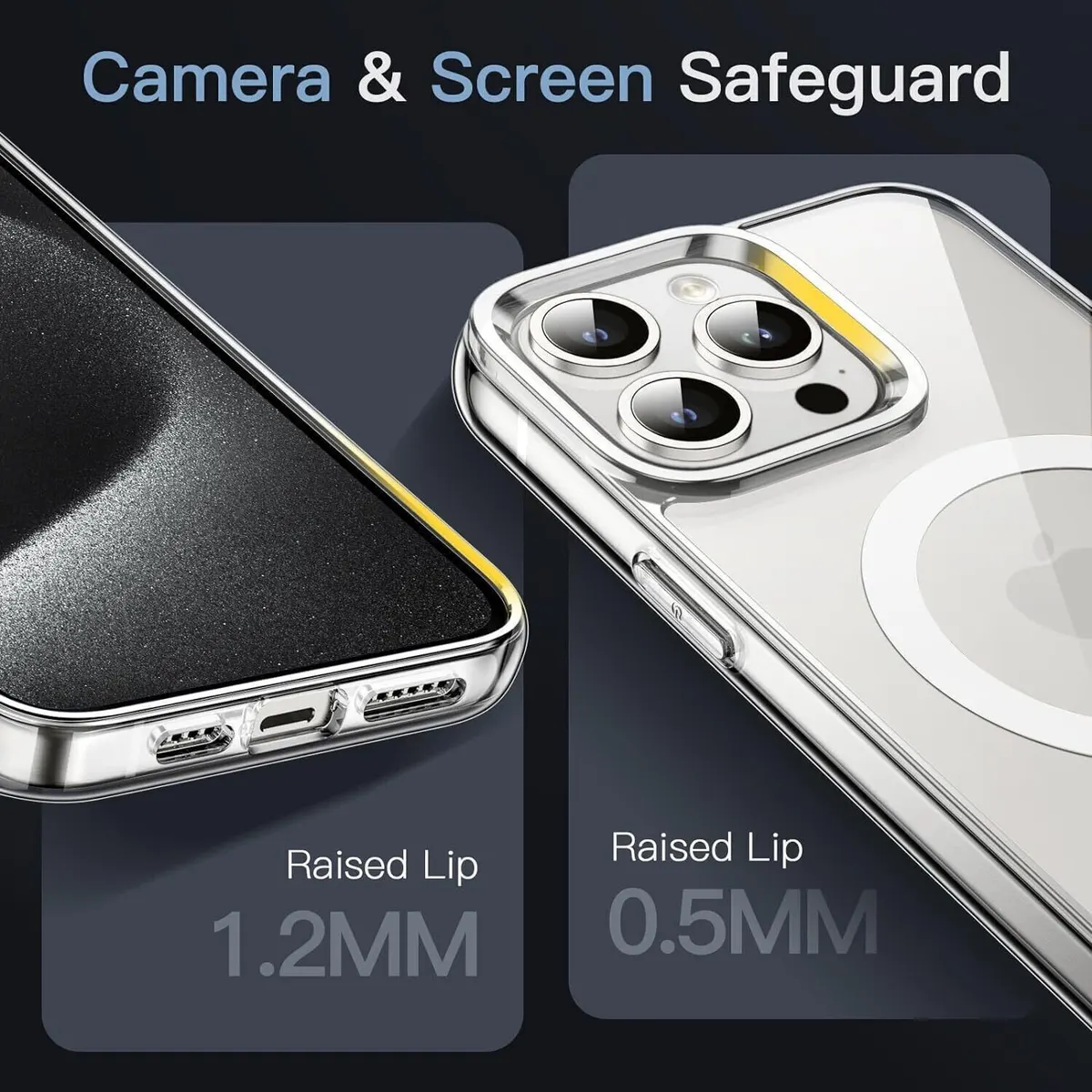Micvir Back Cover for Apple iPhone 15 Pro Max (Transparent, Magsafe, Thermoplastic Polyurethane, Pack of: 1) — image 2 of 5