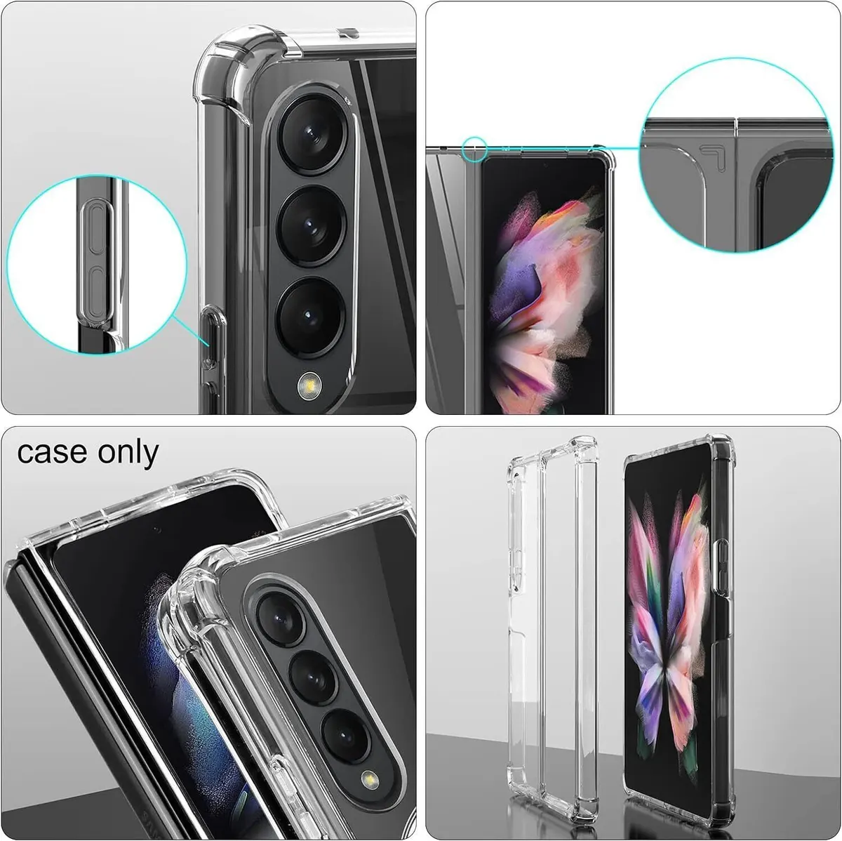 Micvir Back Cover for Samsung Galaxy Z Fold 4 (Transparent, Magsafe, Pack of: 1) — image 2 of 5