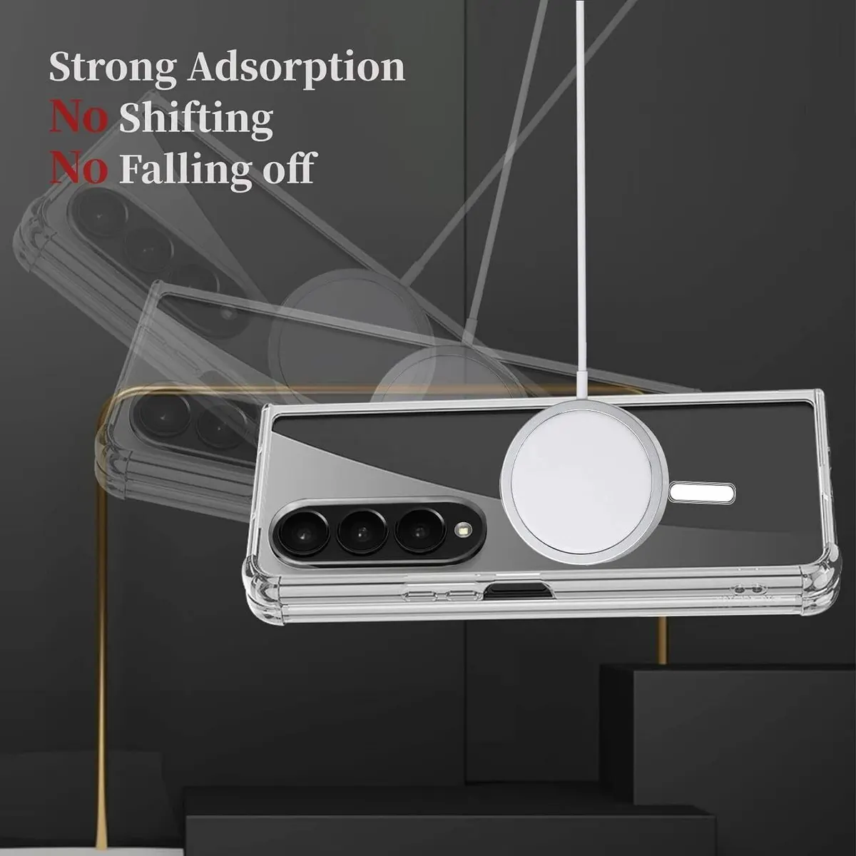 Micvir Back Cover for Samsung Galaxy Z Fold 4 (Transparent, Magsafe, Pack of: 1) — image 4 of 5
