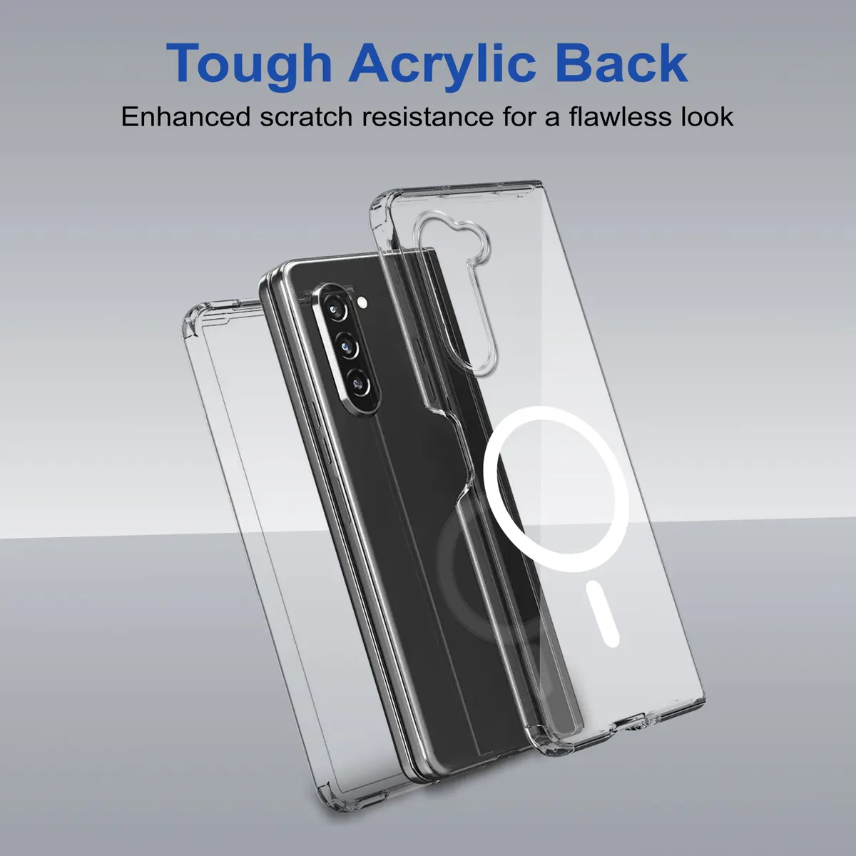 Micvir Back Cover for Samsung Galaxy Z Fold 5 (Transparent, Magsafe, Pack of: 1) — image 4 of 5