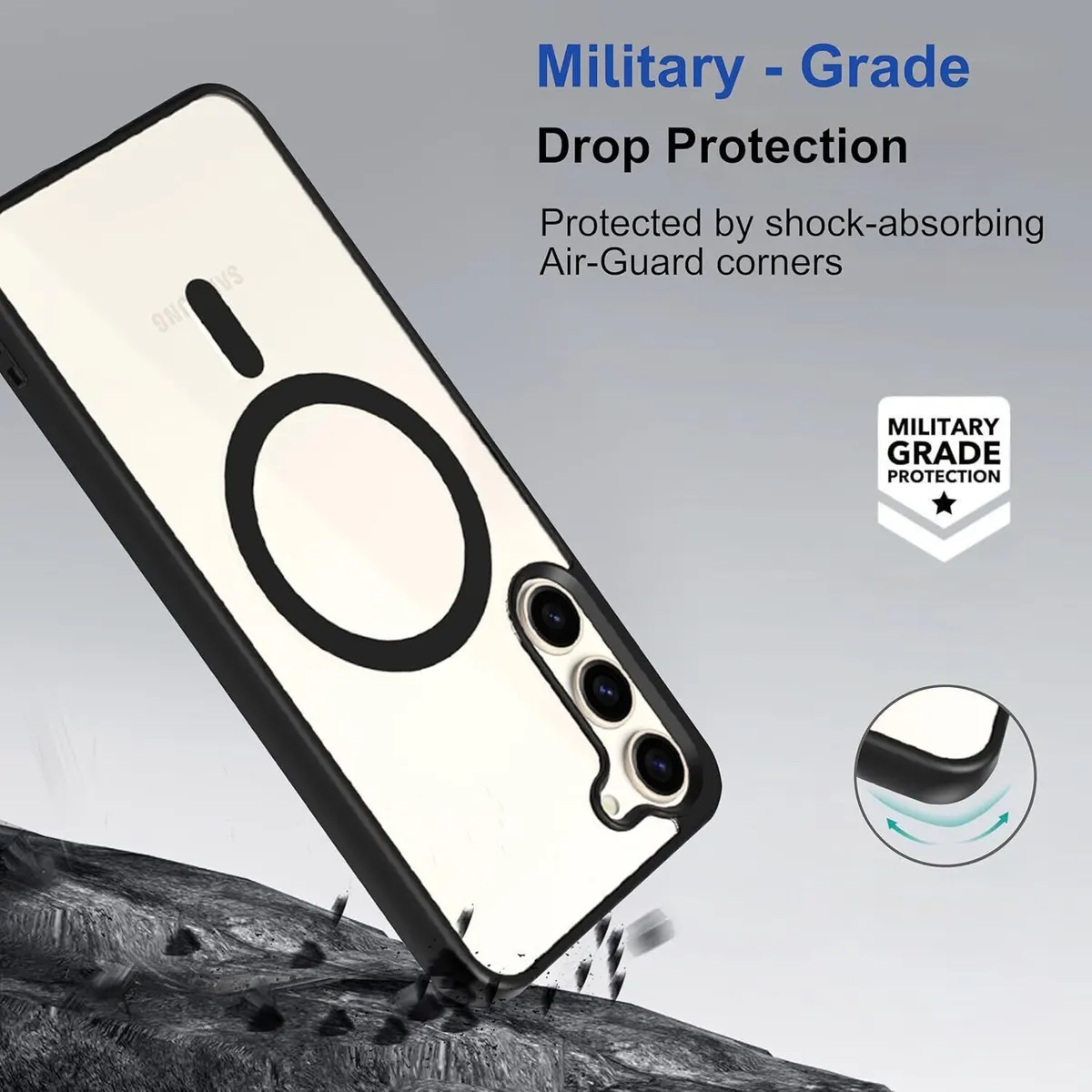 Micvir Back Cover for Samsung Galaxy S23 5G (Black, Magsafe, Pack of: 1) — image 2 of 5
