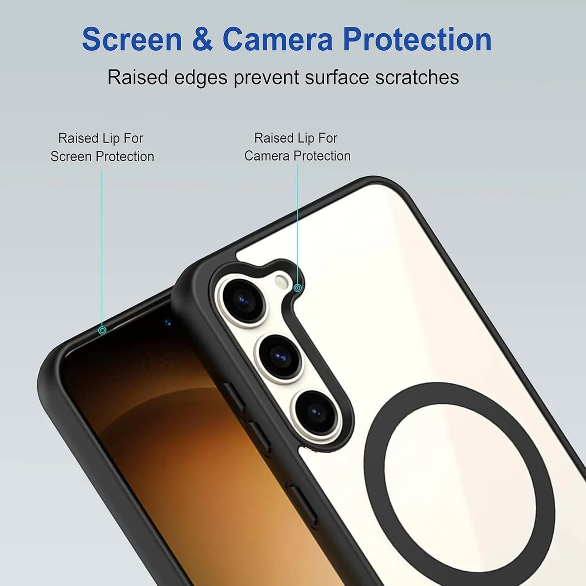 Micvir Back Cover for Samsung Galaxy S23 5G (Black, Magsafe, Pack of: 1) — image 3 of 5