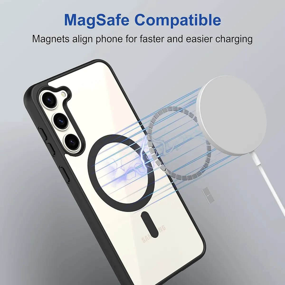 Micvir Back Cover for Samsung Galaxy S23 5G (Black, Magsafe, Pack of: 1) — image 4 of 5