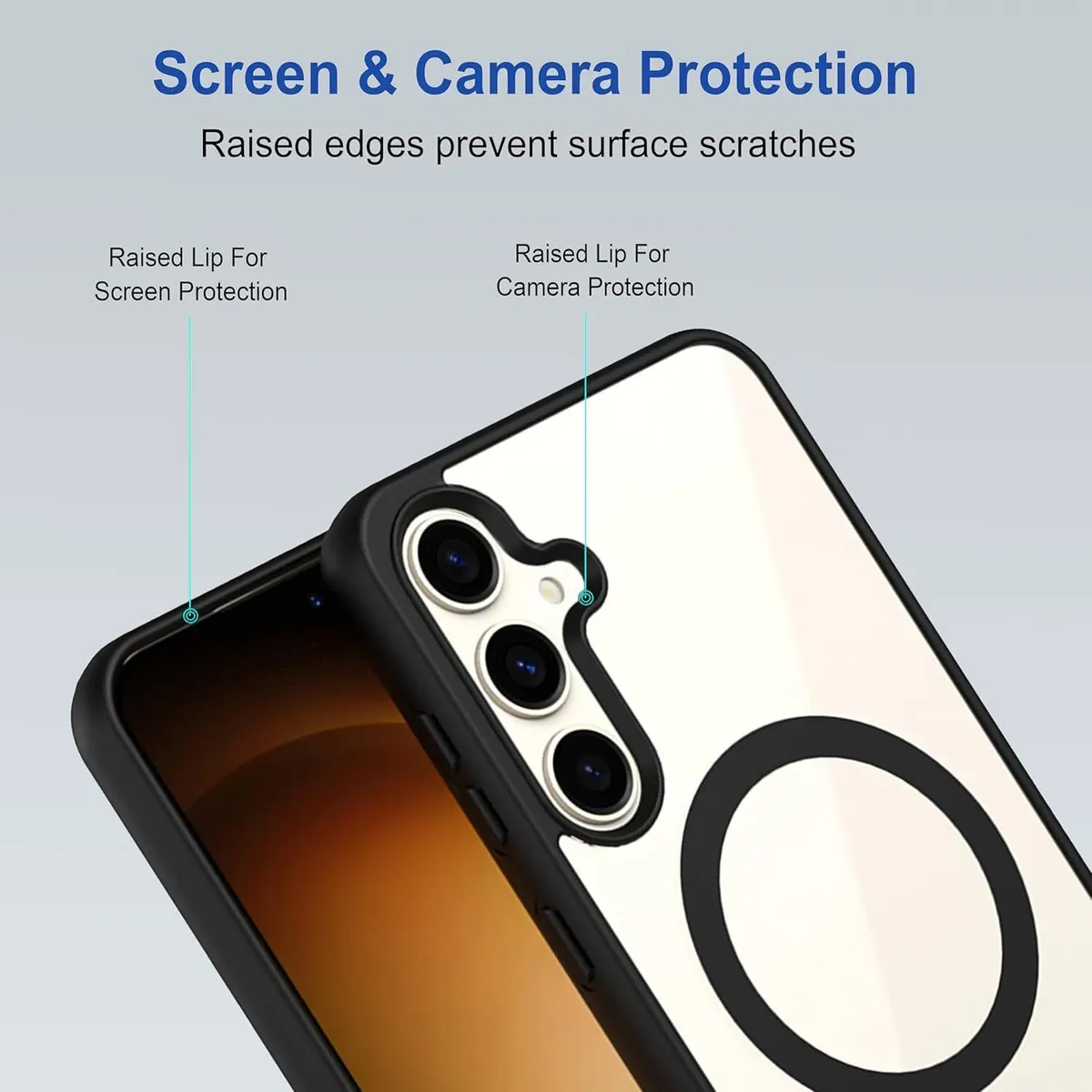 Micvir Back Cover for Samsung Galaxy S24 Fe 5G (Black, Magsafe, Pack of: 1) — image 3 of 5