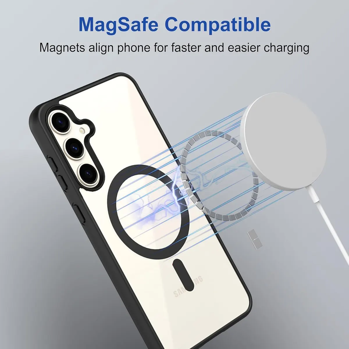 Micvir Back Cover for Samsung Galaxy S24 Fe 5G (Black, Magsafe, Pack of: 1) — image 4 of 5