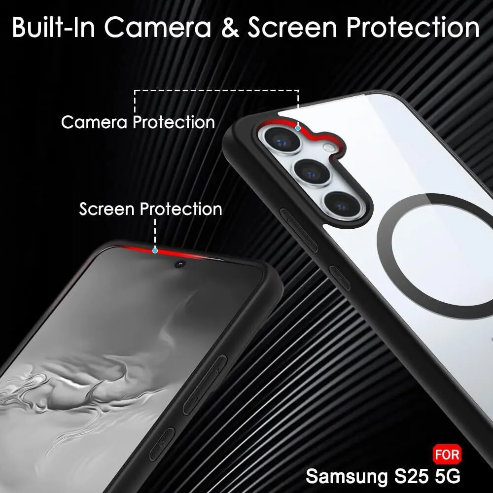 Micvir Back Cover for Samsung Galaxy S25 5G (Black, Magsafe, Pack of: 1) — image 3 of 5