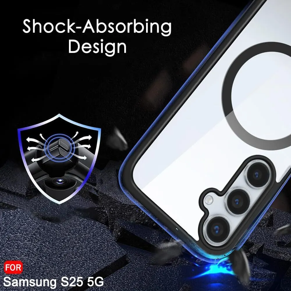 Micvir Back Cover for Samsung Galaxy S25 5G (Black, Magsafe, Pack of: 1) — image 4 of 5