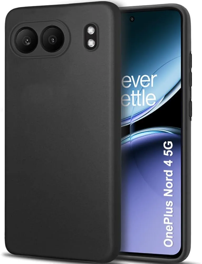 Micvir Back Cover for OnePlus Nord 4 5G (Black, Dual Protection, Silicon, Pack of: 1)
