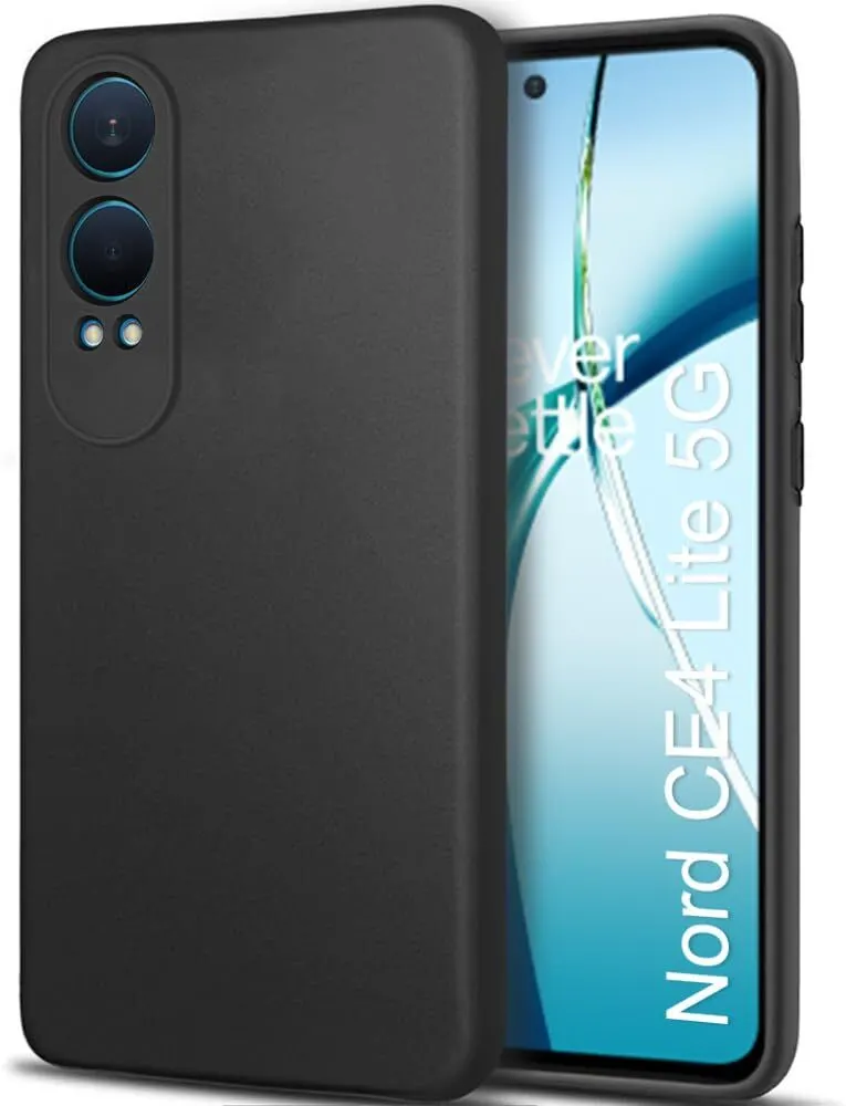 Micvir Back Cover for OnePlus Nord CE 4 Lite 5G (Black, Dual Protection, Silicon, Pack of: 1)