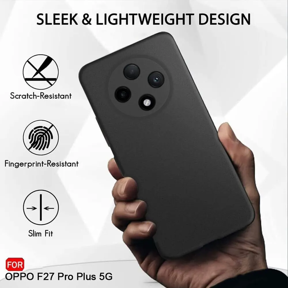 Micvir Back Cover for Oppo F27 Pro Plus 5G (Black, Dual Protection, Silicon, Pack of: 1) — image 3 of 5