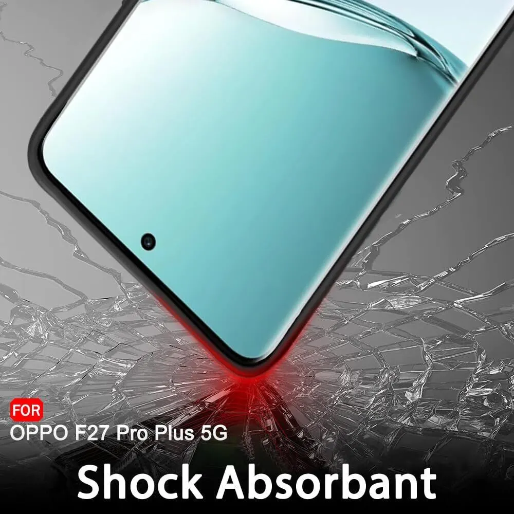 Micvir Back Cover for Oppo F27 Pro Plus 5G (Black, Dual Protection, Silicon, Pack of: 1) — image 4 of 5