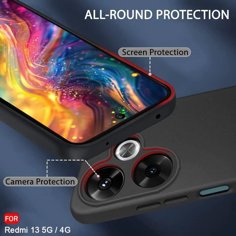 Micvir Back Cover for POCO M6 Plus 5G (Black, Dual Protection, Silicon, Pack of: 1) — image 2 of 5