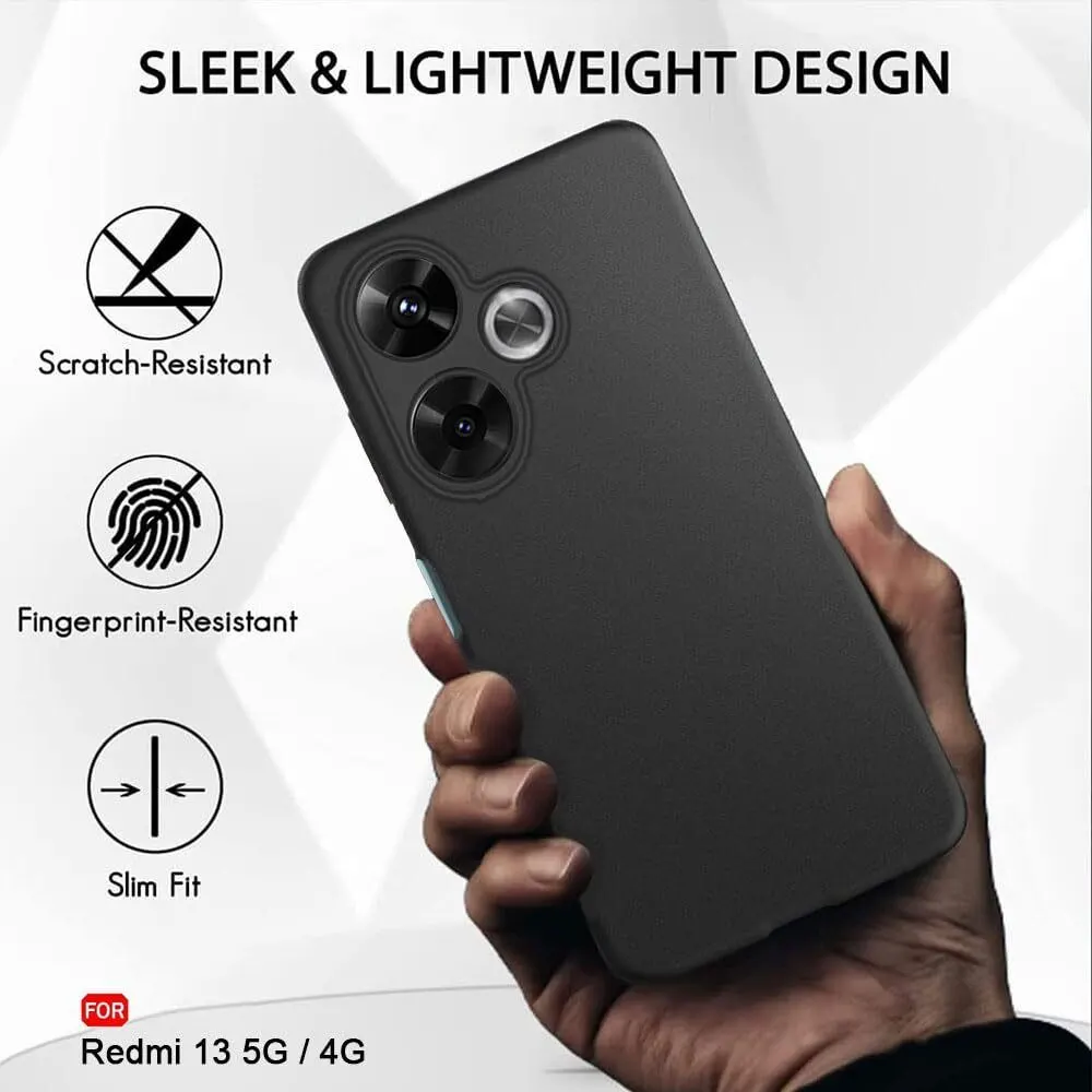 Micvir Back Cover for POCO M6 Plus 5G (Black, Dual Protection, Silicon, Pack of: 1) — image 4 of 5