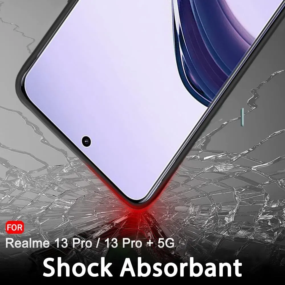 Micvir Back Cover for Realme 13 Pro 5G (Black, Dual Protection, Silicon, Pack of: 1) — image 3 of 5