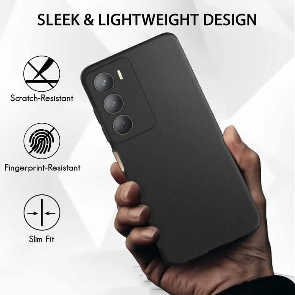 Micvir Back Cover for Realme Narzo 80 Lite 5G (Black, Dual Protection, Silicon, Pack of: 1) — image 3 of 4