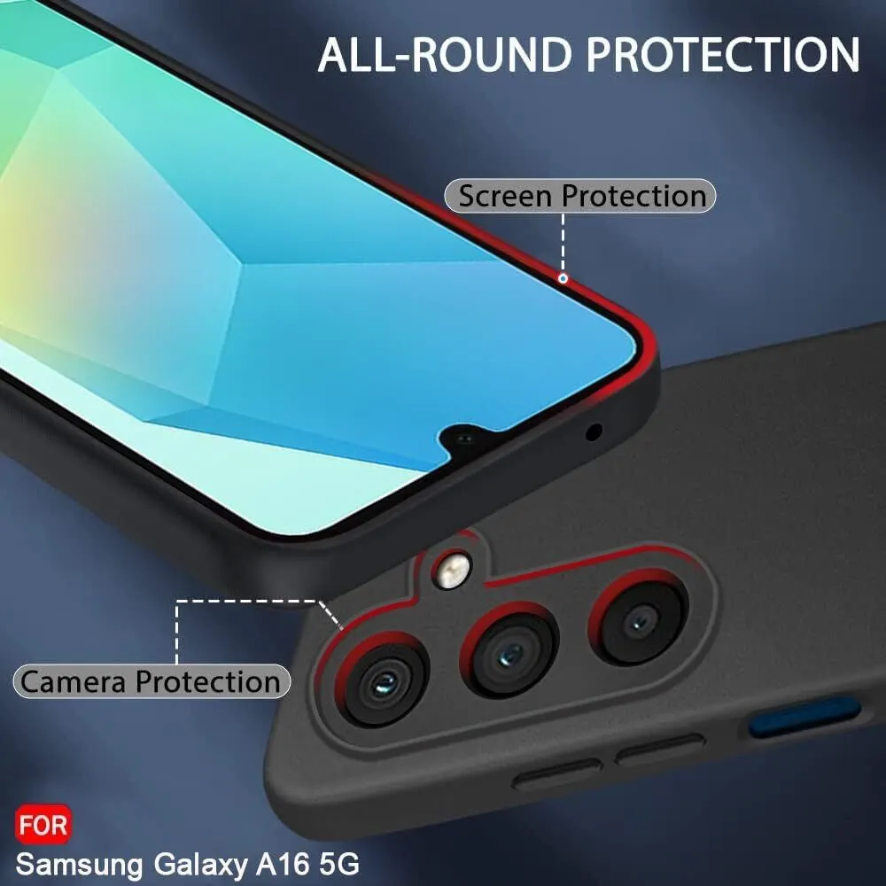 Micvir Back Cover for Samsung Galaxy A16 5G (Black, Dual Protection, Silicon, Pack of: 1) — image 2 of 5