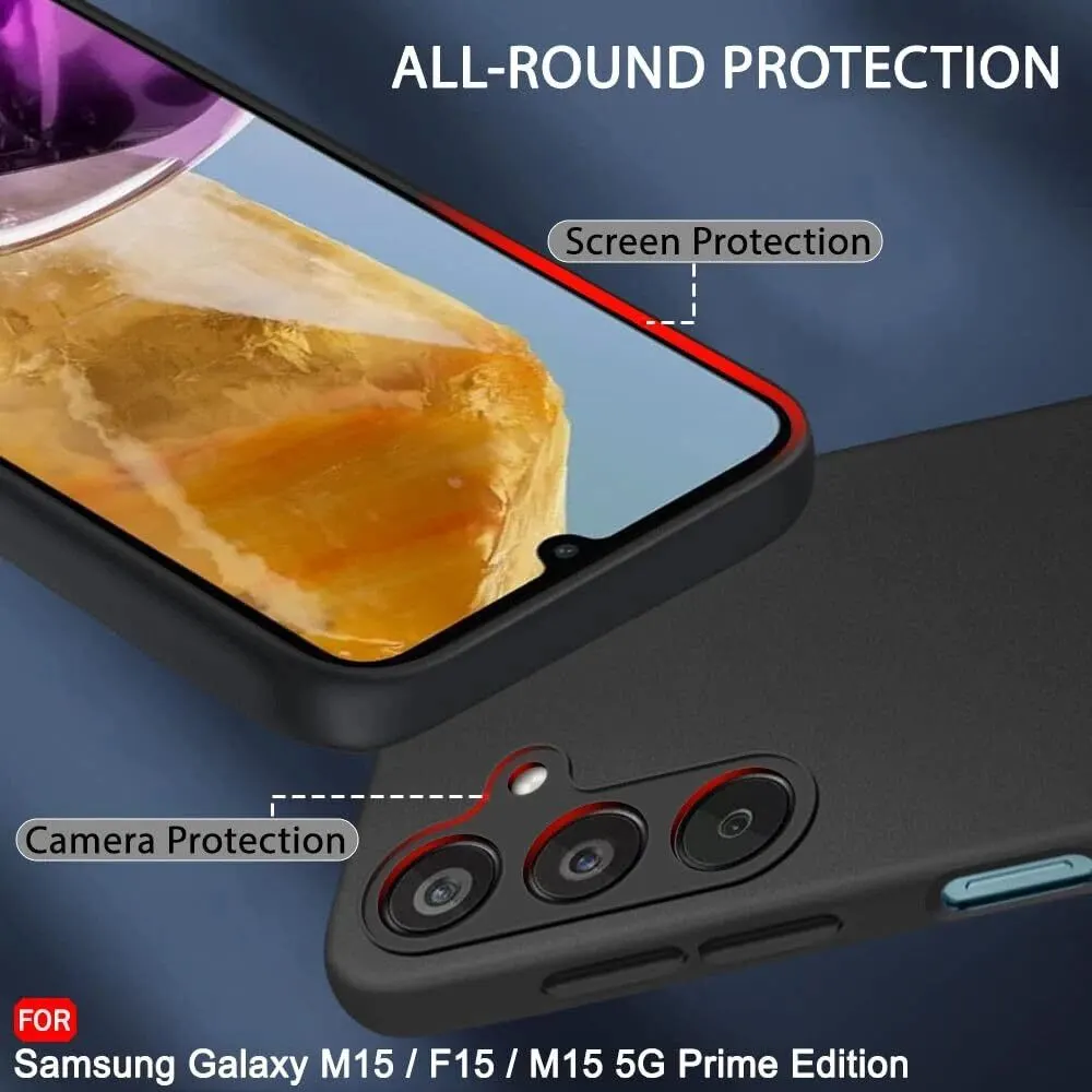 Micvir Back Cover for Samsung Galaxy F15 5G (Black, Dual Protection, Silicon, Pack of: 1) — image 2 of 5