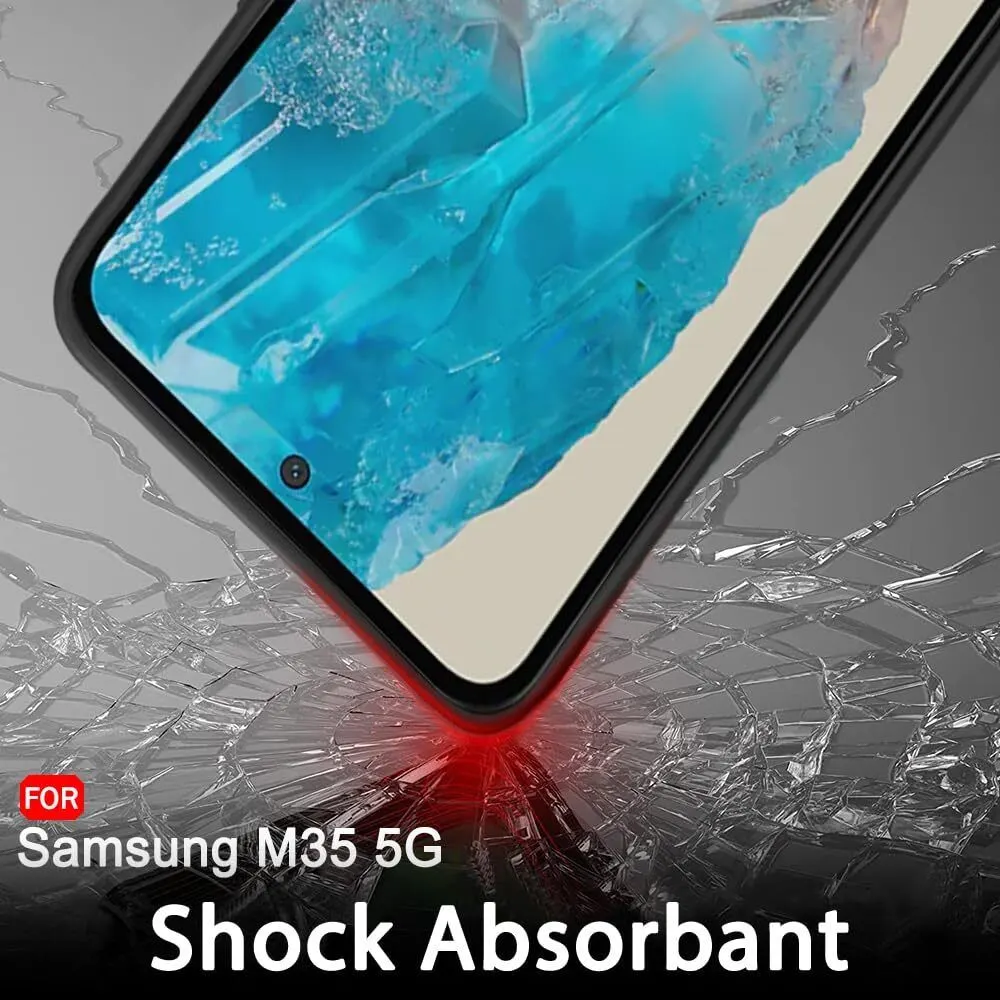 Micvir Back Cover for SAMSUNG Galaxy M35 5G (Black, Dual Protection, Silicon, Pack of: 1) — image 3 of 5