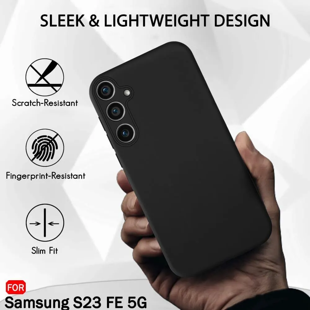 Micvir Back Cover for Samsung Galaxy S23 FE 5G (Black, Dual Protection, Silicon, Pack of: 1) — image 2 of 5