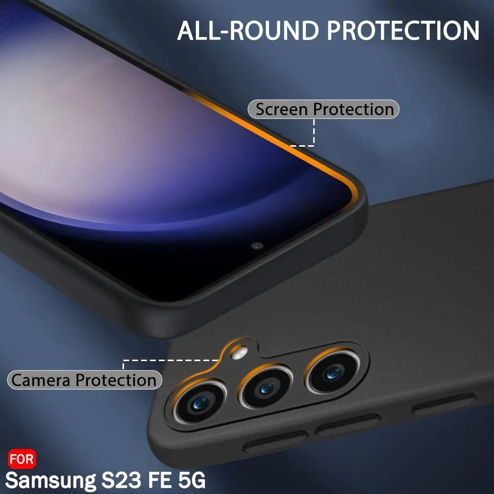Micvir Back Cover for Samsung Galaxy S23 FE 5G (Black, Dual Protection, Silicon, Pack of: 1) — image 3 of 5