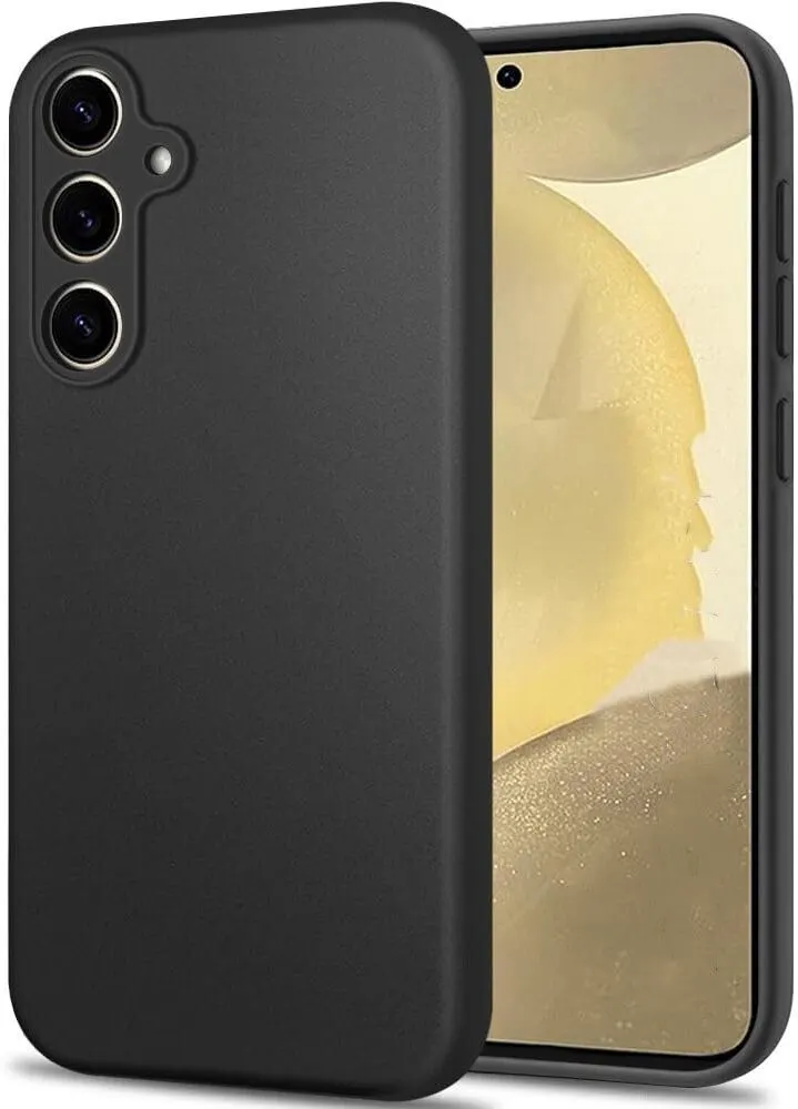 Micvir Back Cover for Samsung Galaxy S25 Plus 5G (Black, Dual Protection, Silicon, Pack of: 1)