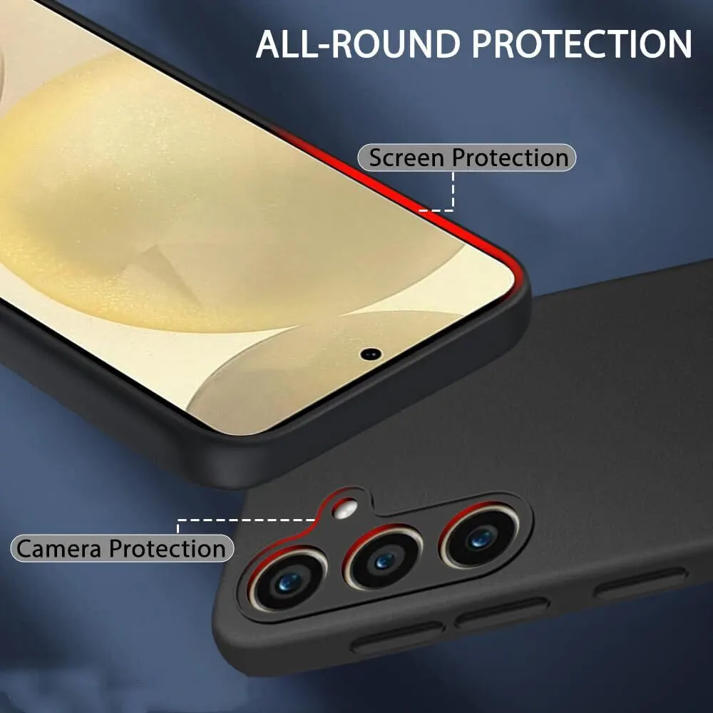 Micvir Back Cover for Samsung Galaxy S25 Plus 5G (Black, Dual Protection, Silicon, Pack of: 1) — image 2 of 5