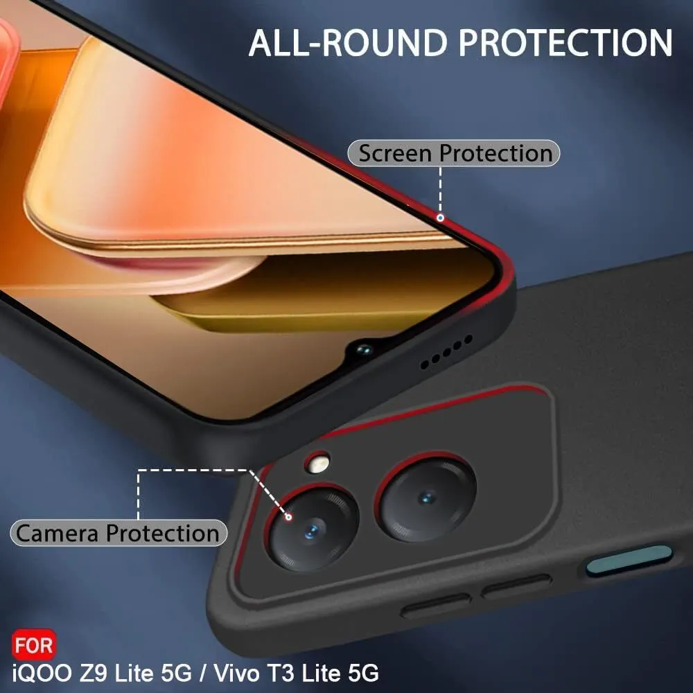 Micvir Back Cover for Vivo T3 Lite 5G (Black, Dual Protection, Silicon, Pack of: 1) — image 2 of 5