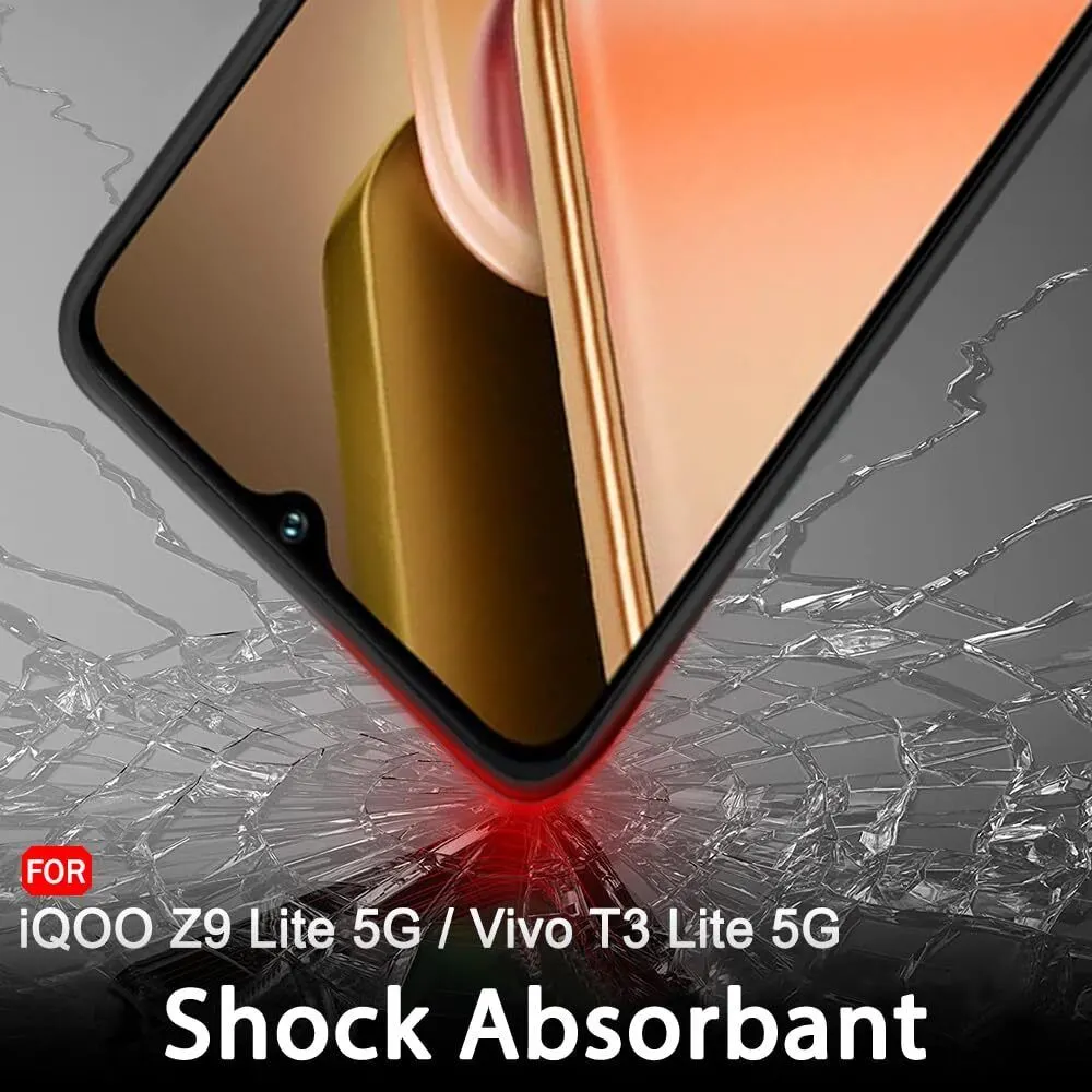 Micvir Back Cover for Vivo T3 Lite 5G (Black, Dual Protection, Silicon, Pack of: 1) — image 3 of 5