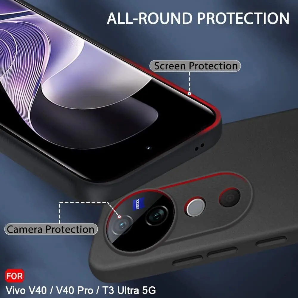 Micvir Back Cover for Vivo T3 Ultra 5G (Black, Dual Protection, Silicon, Pack of: 1) — image 2 of 5