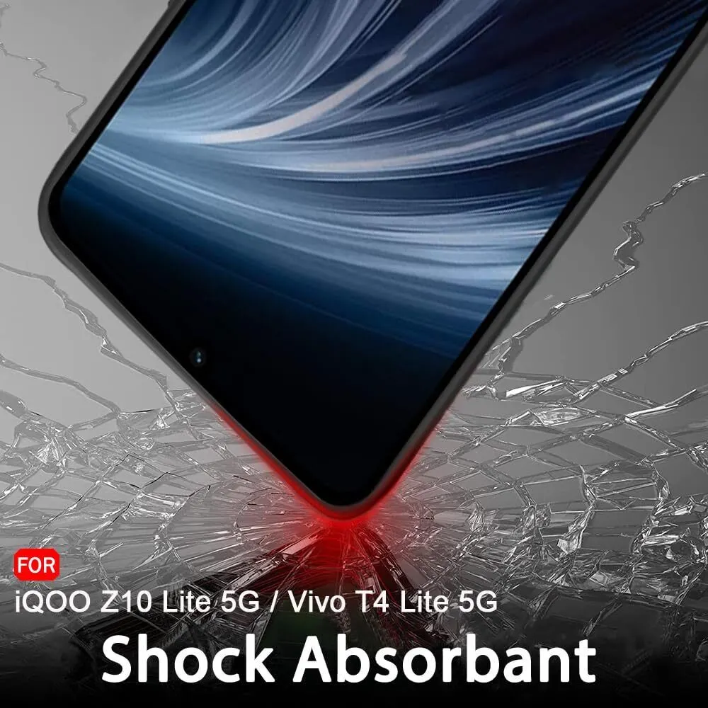 Micvir Back Cover for Vivo T4 Lite 5G (Black, Dual Protection, Silicon, Pack of: 1) — image 5 of 5